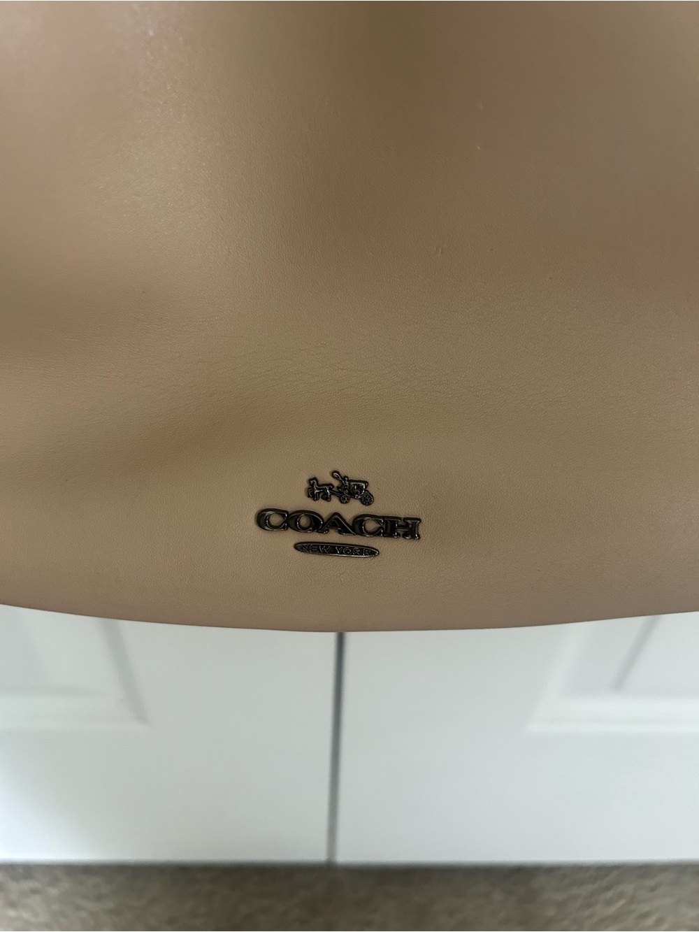 Coach Beige Leather Hobo Shoulder Bag - Picture 3 of 16